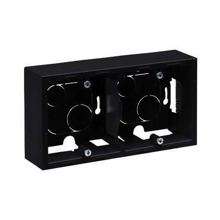 LEGRAND Suno CZARNA Puszka natynkowa podwójna 721495