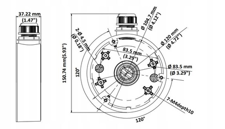 Uchwyt Puszka HIKVISION DS-1280ZJ-DM46