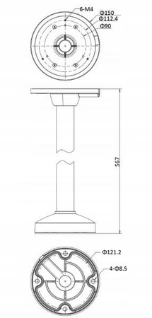 Uchwyt sufitowy HIKVISION DS-1271ZJ-130-TRL