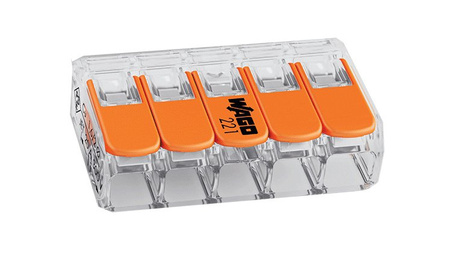 Szybkozłączka Wago 221-415 drut linka 5x4 mm 1szt