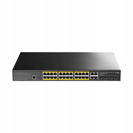 CUDY GS2028PS4-400W | przełącznik sieciowy, 24-portowy, Gigabit, PoE+, 400W