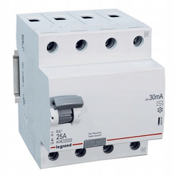 LEGRAND RX3 25A WYŁĄCZNIK RÓŻNICOWOPRĄDOWY 402062 4P 30mA
