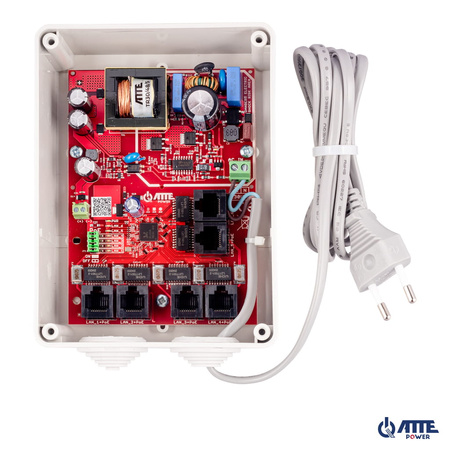 IPB-5-10A-S4 Zestaw do 5 kamer IP switch PoE 5P+1UP