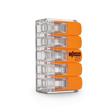 Szybkozłączka Wago 221-415 drut linka 5x4 mm 1szt