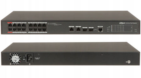 Switch PoE Dahua PFS4218-16ET-240-V3 16 portowy 240W SFP