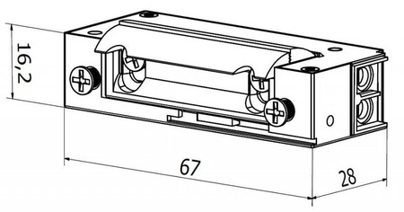 Elektrozamek XS00UP HARTTE 12-24V AC/DC PAMIĘĆ