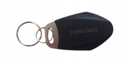 Brelok Mifare S3035BNR-BK czarny CHROM +NR 100szt