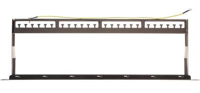 Rack 19 Patch panel KEYSTONE 24 portowy ekran