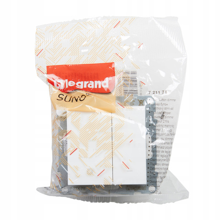 LEGRAND Suno BIAŁY Ścieniacz przyciskowy 5-75W dla lamp LED 721178A