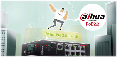 Switch PoE Dahua PFS4218-16ET-240-V3 16 portowy 240W SFP