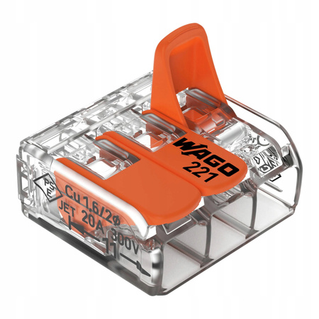 Szybkozłączka Wago 221-413 0,2-4 mm² / 3 , 1 szt. 221-413