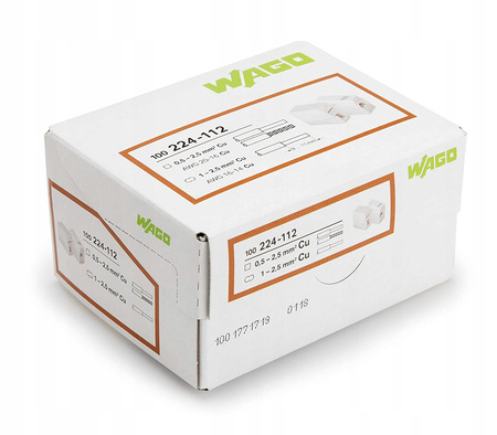 Wago 224-112 złączka oświetleniowa 2x0.5-2.5mm 1 szt.
