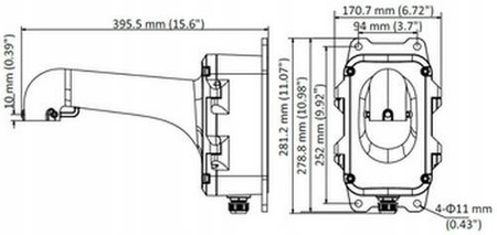 Uchwyt PTZ ścienny HIKVISION DS-1604ZJ-BOX