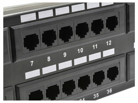 Rack 19 Patch panel 2U UTP Cat.5e 48 portów