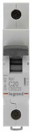 Wyłącznik nadprądowy Legrand 230 V IP20 C 20A