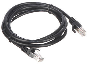 Patchcord UTP kat.5 1.8m CZARNY