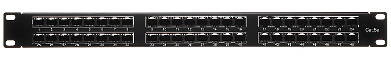 Rack 19 Patch panel 1U UTP Cat.5e 48 portów