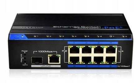 Switch 8+1 port UTEPO UTP7208E-POE-A1 INDUSTRIAL