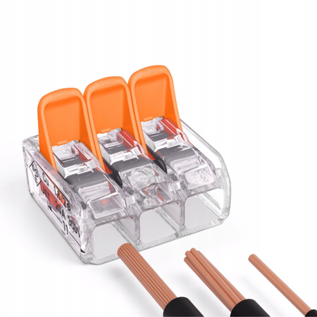 Szybkozłączka Wago 221-413 0,2-4 mm² / 3 , 1 szt. 221-413