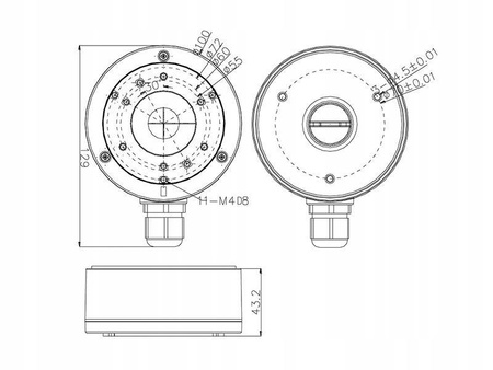 Uchwyt Puszka HIKVISION DS-1280ZJ-XS