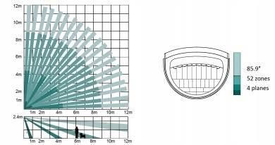 Bezprzewodowa czujka PIR + GB DS-PDPG12P-EG2-WE