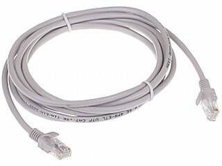 Patchcord UTP kat.5 3.0m SZARY