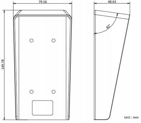 Daszek do stacji HIKVISION DS-KABV6113-RS (plexi)