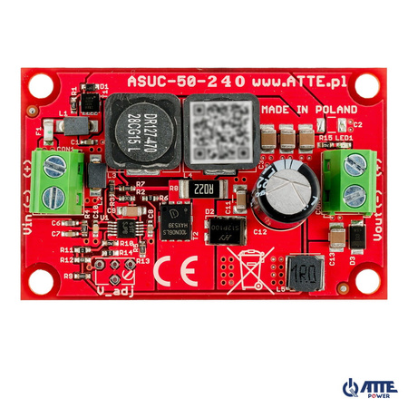 ASUC-50-240-OF Przetwornica podnosząca napięcie do 24V