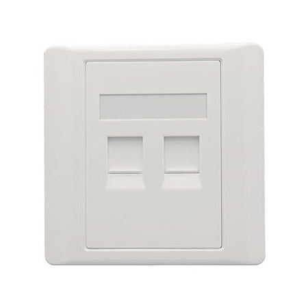 2 port panel pod gniazdo RJ45 86x86mm