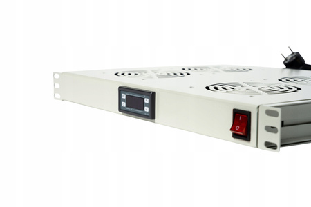 Panel wentylatora termostat i ekran LCD RACK 800mm
