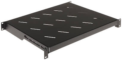 Rack 19 Półka 1U L350 REGULOWANA CZARNA