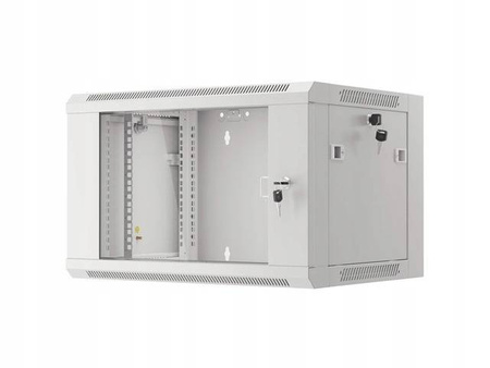 Rack 19 Szafa wisząca 6U 600x450x370 do zł SZARA