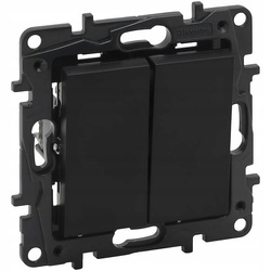 LEGRAND Niloe Step CZARNY Łącznik podwójny świecznikowy 863505