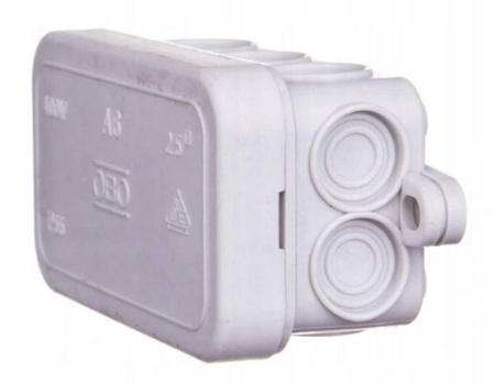Puszka rozgałęźna 80x43x34mm IP55 OBO SZARA A6