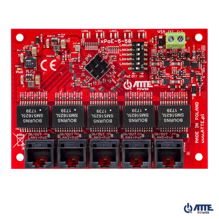 xPoE-5-50-OF Switch PoE 5 portowy Gigabit 100W