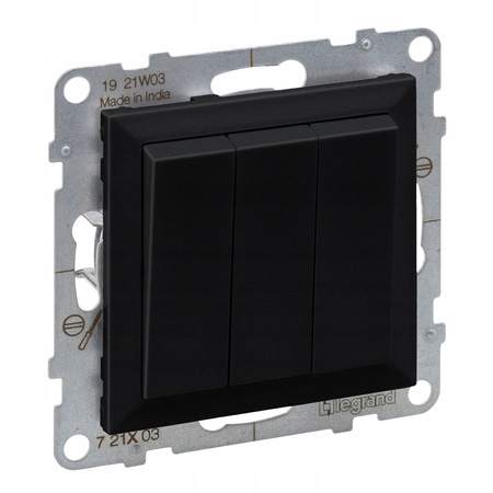 LEGRAND Suno CZARNY Łącznik potrójny 20AX 721403