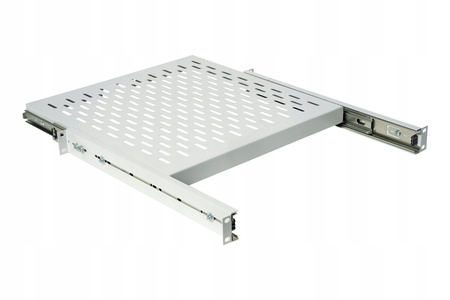 Rack 19 Półka 1U L550 SZARA