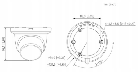 Kamera kopułkowa (dome) IP Dahua IPC-HDW2849TM-S-IL-0280B 8,3 Mpx