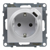 LEGRAND Suno ALUMINIUM Gniazdo zasilające + USB-C 721329