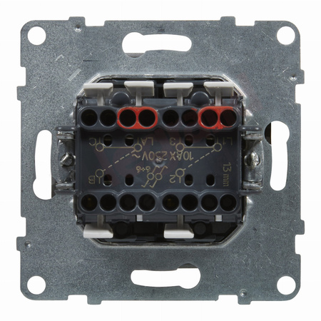 LEGRAND Suno ALUMINIUM Łącznik schodowy podwójny 721308