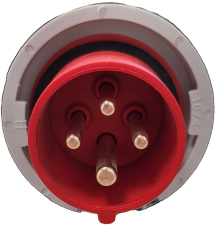 Wtyczka siłowa przenośna 32A 5P 400V IP67 Pawbol B.1907 hermetyczna