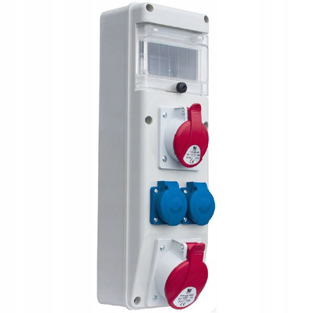 Rozdzielnica Pawbol R-BOX B.SLIM-6S-14 1x32A/5P 1x16A/5P 2x16A/250V 6mod