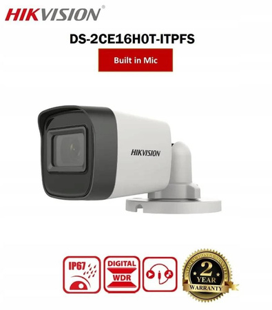 Kamera Turbo HIKVISION DS-2CE16H0T-ITPFS 2.8mm