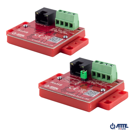 Zestaw do transmisji LAN 10Mbps + PoE po 2 żyłach ETH10-2WIRE-SET