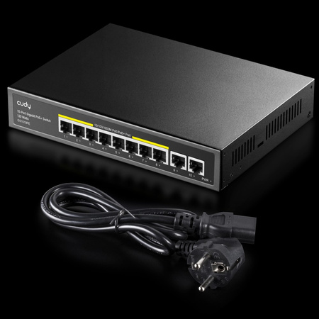 Switch POE Cudy GS1010PE 8xGE PoE+ 120W 2xGb Uplink