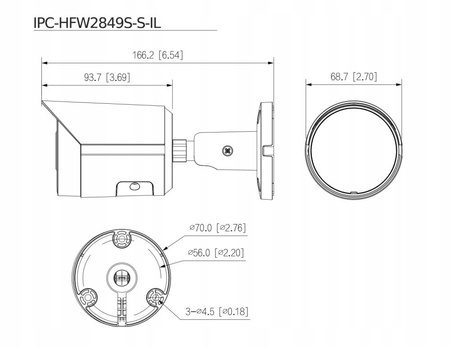 KAMERA IP IPC-HFW2849S-S-IL-0360B WizSense - 8.3 M 3.6mm