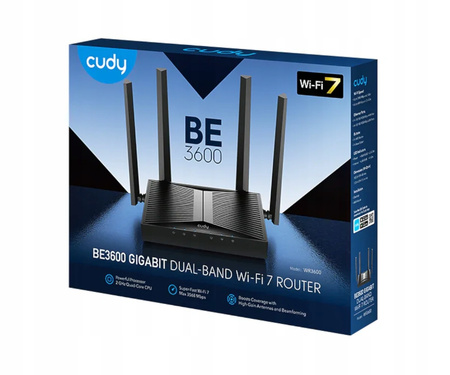 Access Point, Router Cudy WR3600 802.11be (Wi-Fi 7)