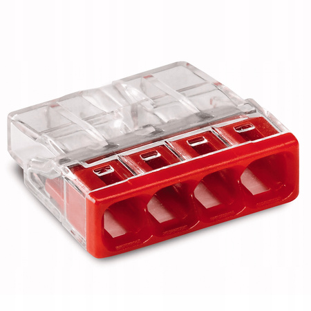 SZYBKOZŁĄCZKA WAGO NA DRUT 4x0,5-2,5mm² 100szt