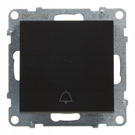 LEGRAND Suno CZARNY Przycisk pojedyńczy dzwonkowy z symbolem dwonka 721413