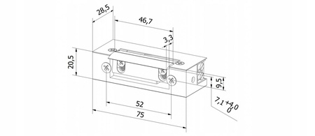 Elektrozamek S12U HARTTE BEZ PAMIĘCI WYŁ NC